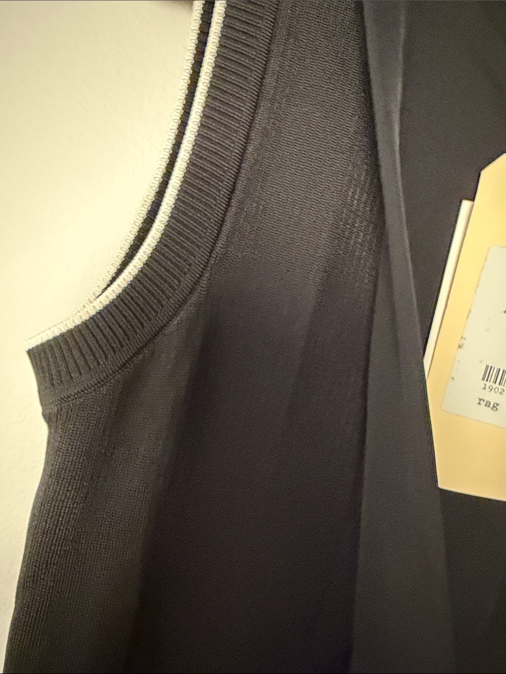 NWT Rag & Bone Abby Sleeveless Crepe Mini Dress in Black / S - Picture 6 of 7
